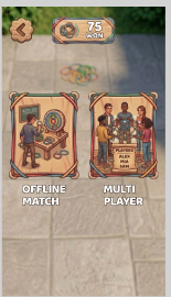 Rubber Band Throw Mode Select screen
