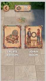 Rubber Band Throw Room Choice screen